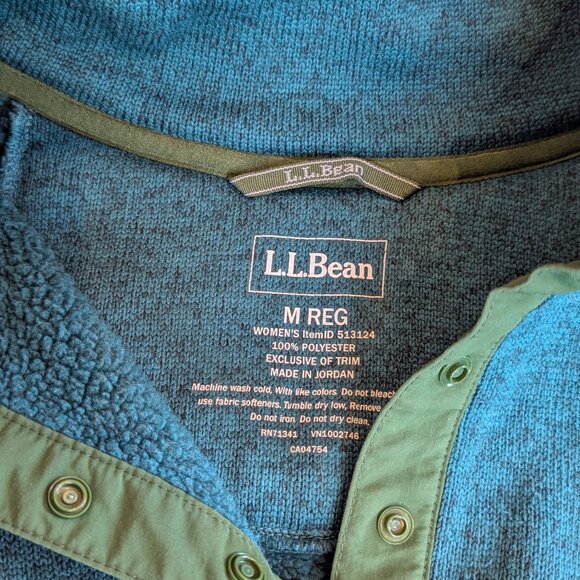 Women's L.L.Bean Sweater Fleece Pullover - Picture 3 of 5